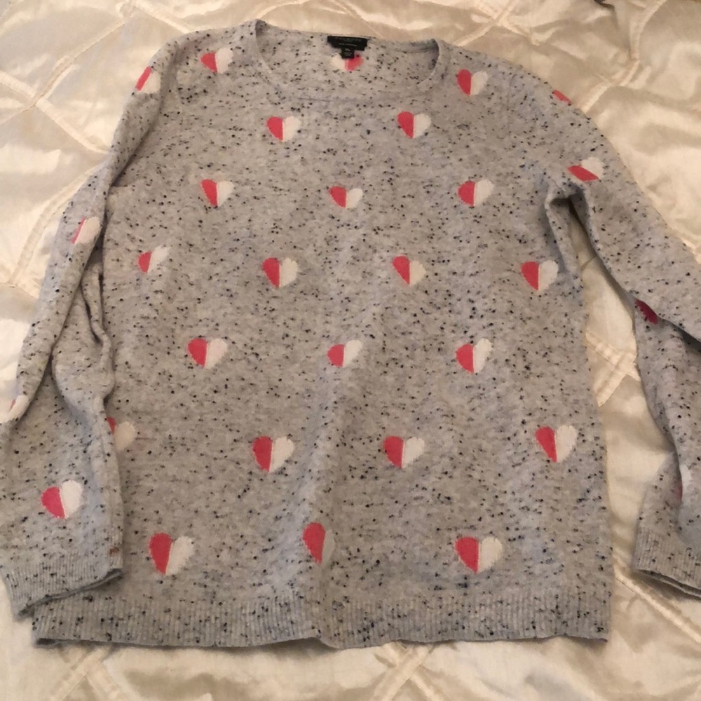Pure cashmere heart sweater